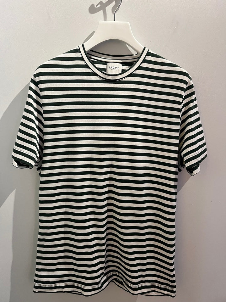 Green sailor T-shirt in organic cotton