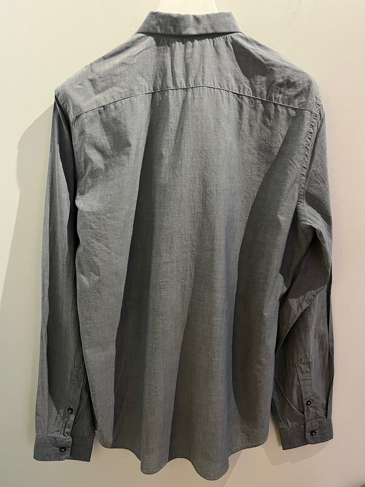 Heather sky blue organic cotton shirt