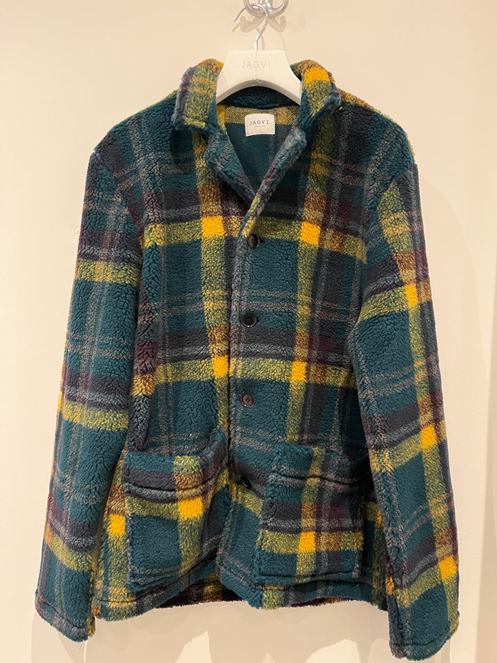 SQUARE RECYCLED POLAR SHIRT Red