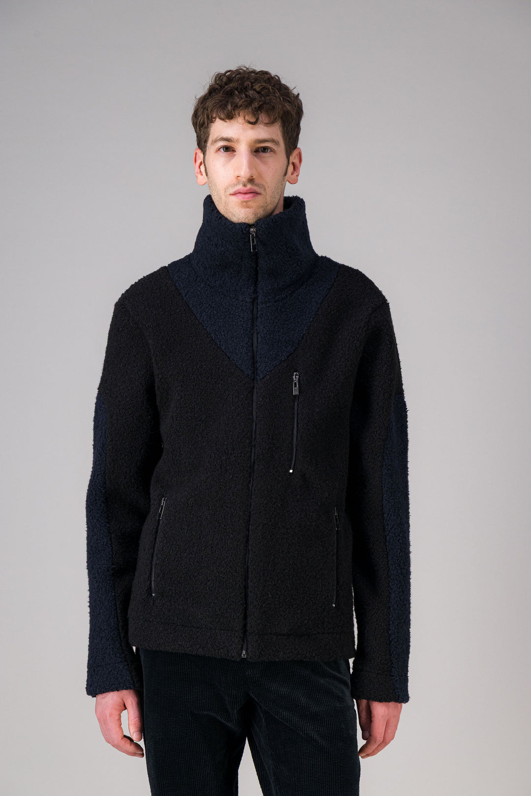 Overshirt in recycled wool