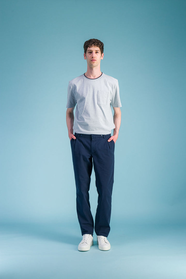 T Shirt coton bio japonais bleu ciel