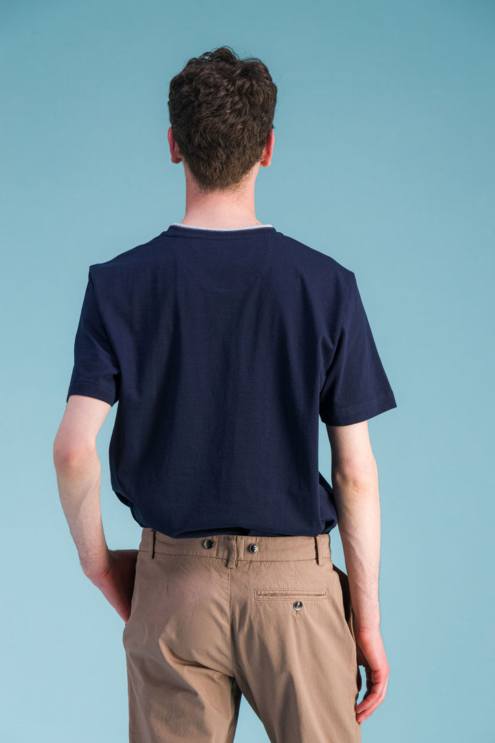 T Shirt "Premium" coton BIO marine