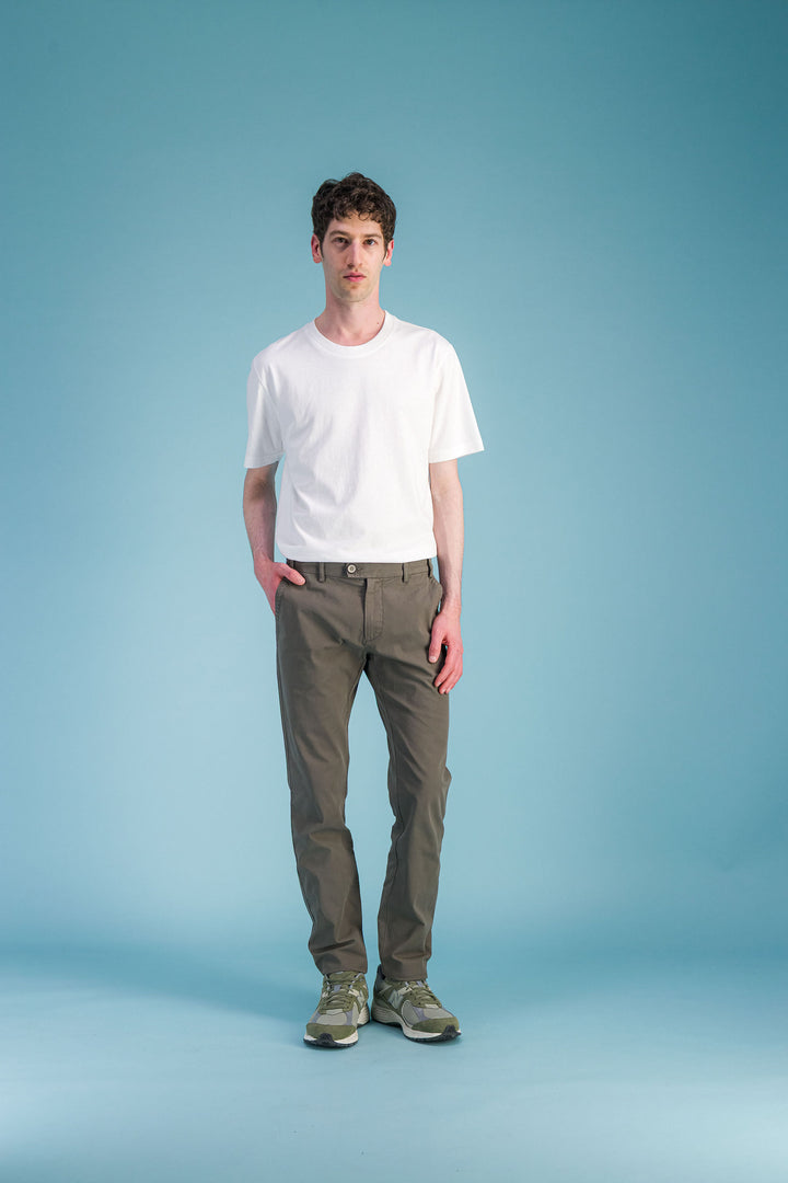 City trousers lightweight organic cotton navy