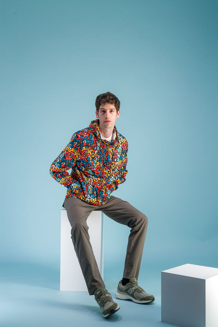 Veste imperméable "Alpinist" Print Abstract