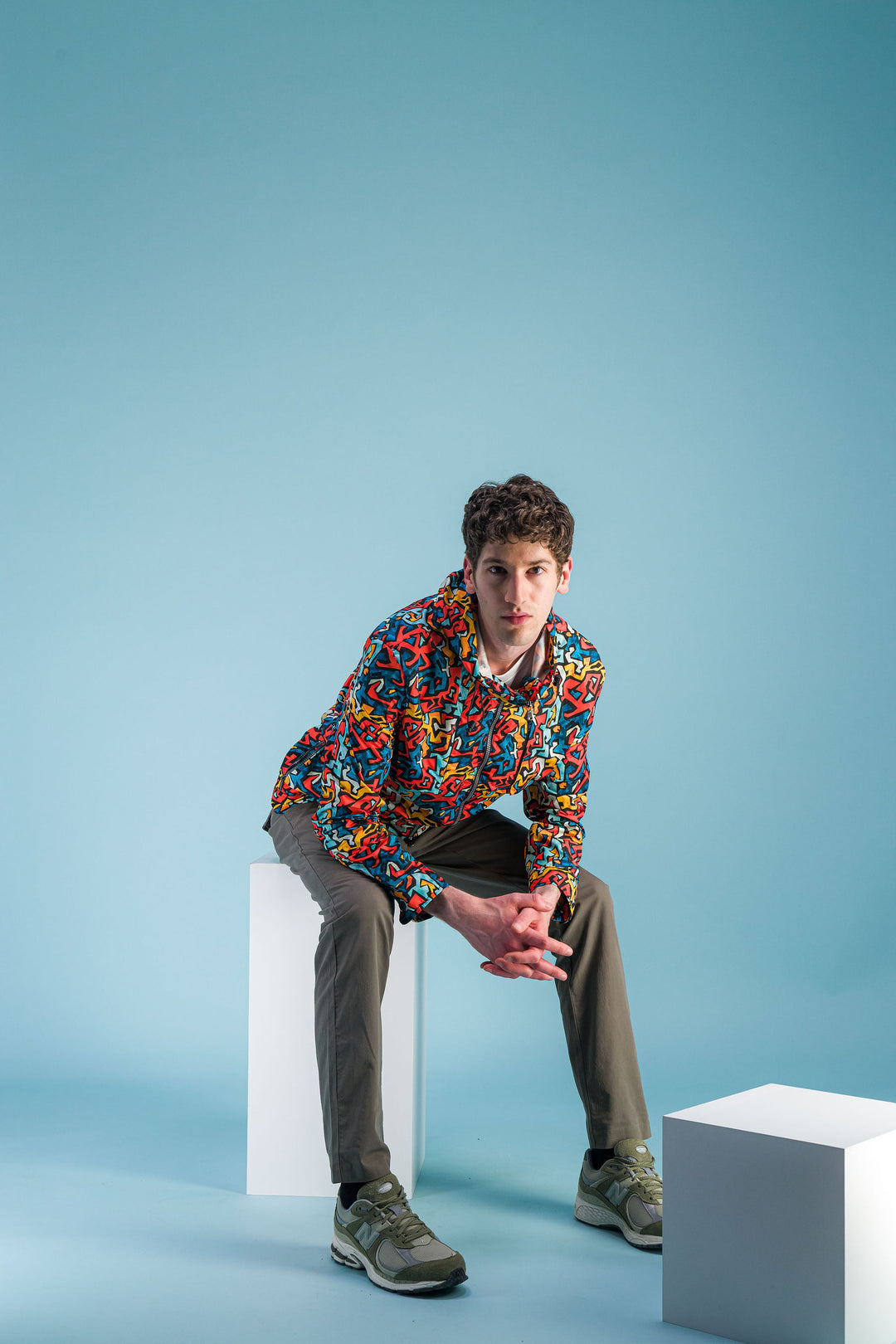 Veste imperméable "Alpinist" Print Abstract