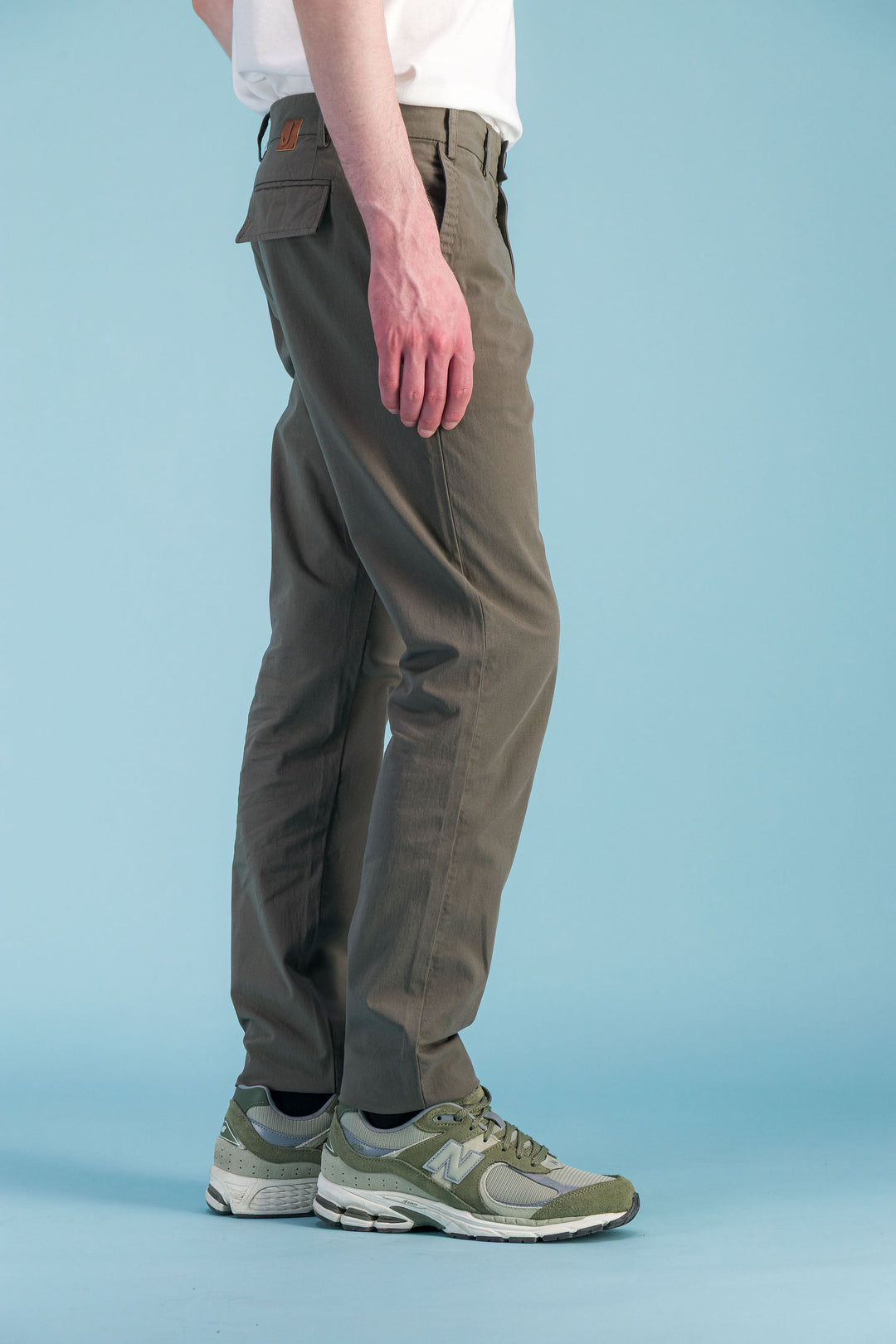 City trousers lightweight organic cotton navy