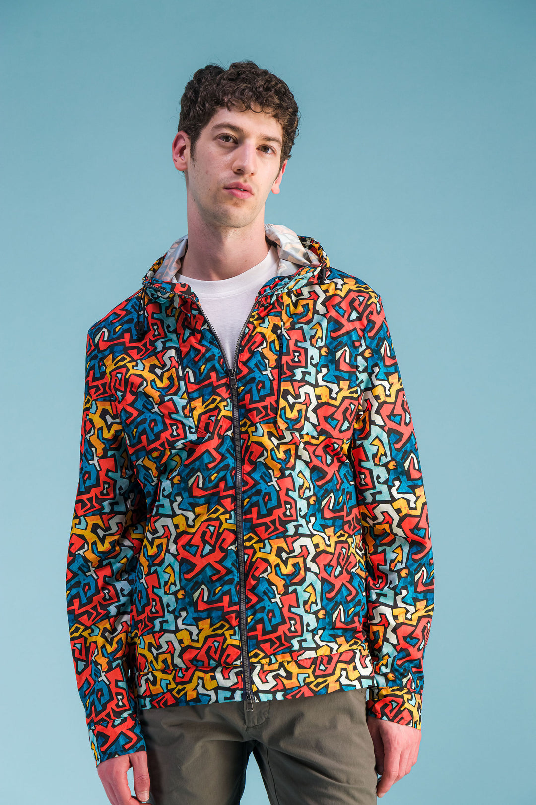 Veste imperméable "Alpinist" Print Abstract