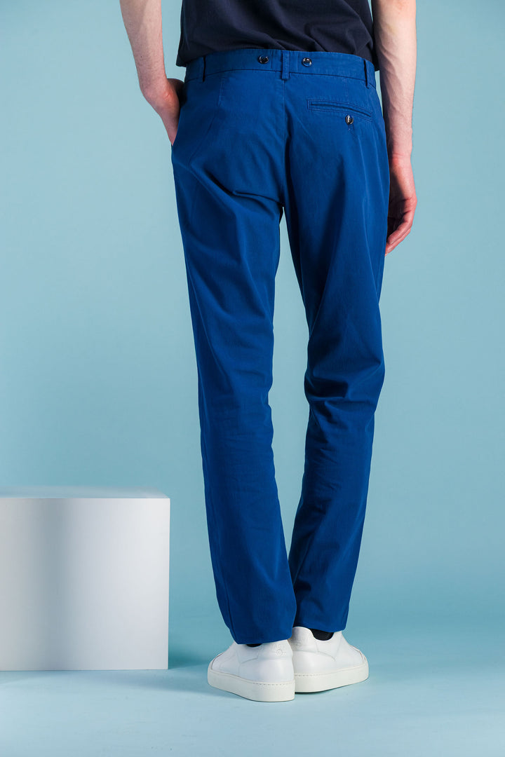 Blue city pant with darts