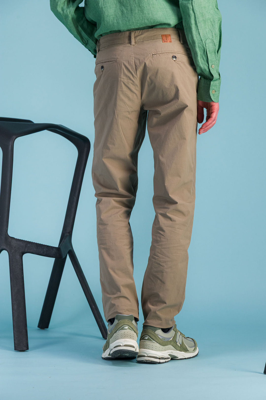 City trousers lightweight organic cotton beige