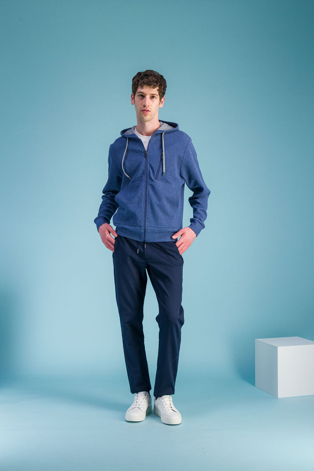 Sky blue hoodie