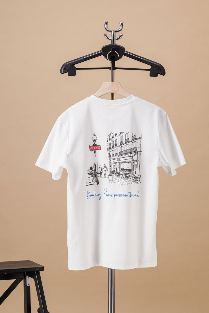T Shirt coton bio japonais Paris Soul