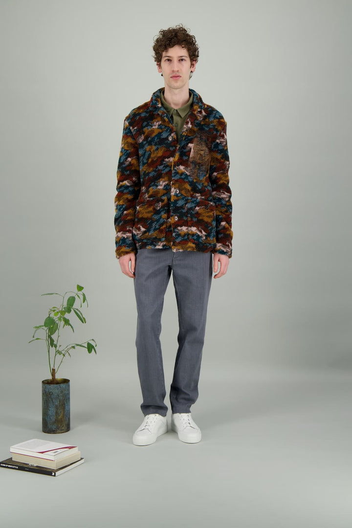 Overshirt in recycled fleece