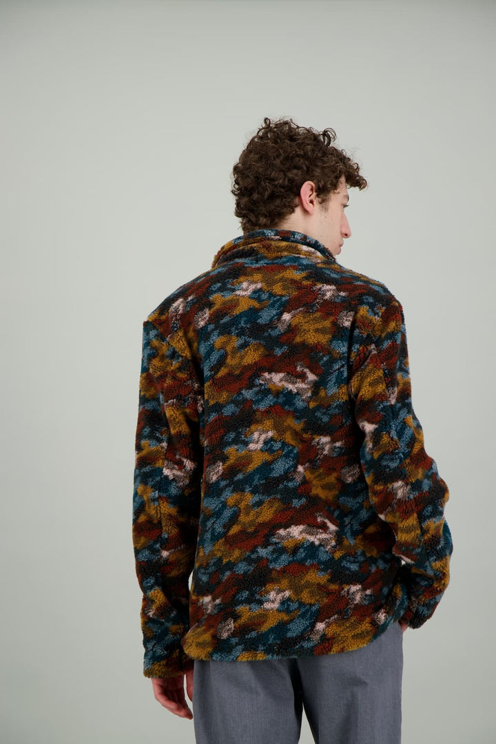 Overshirt in recycled fleece