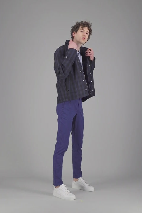 Short avant-garde trench coat