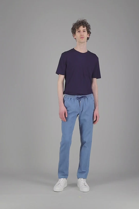 Navy Japanese Organic Wool T Shirt