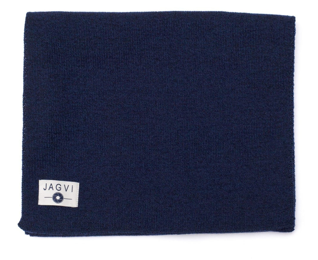 Echarpe laine merinos bleu navy