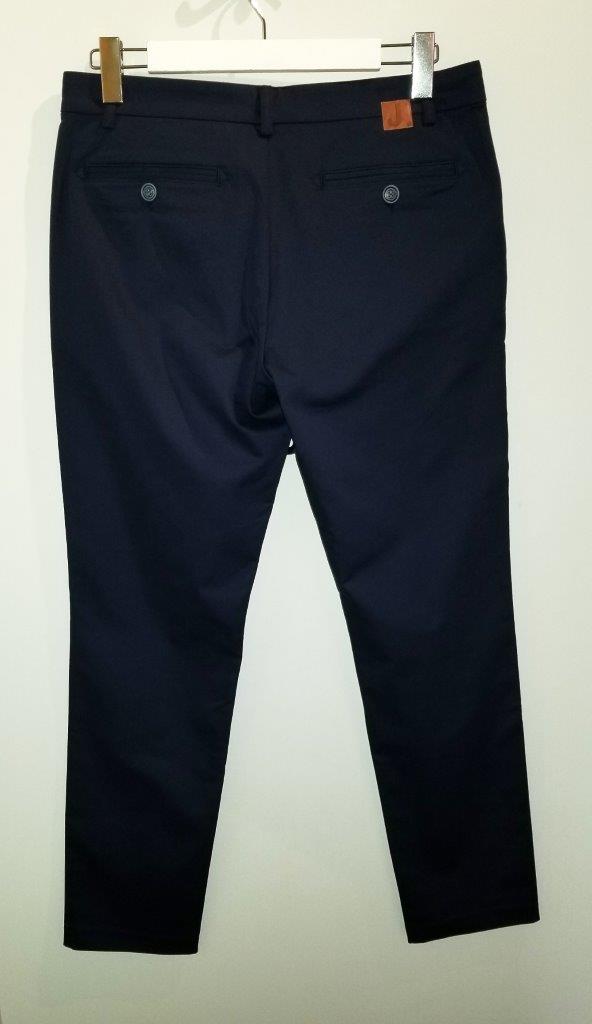 Navy blue organic cotton trousers