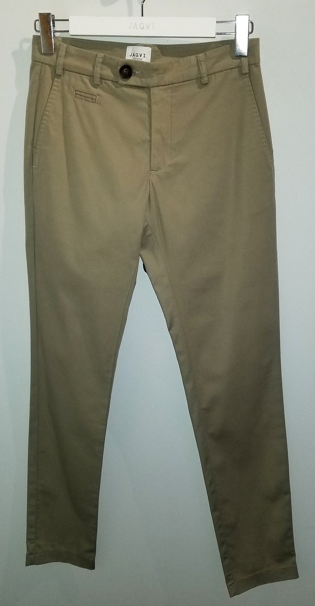 Light khaki organic cotton pants