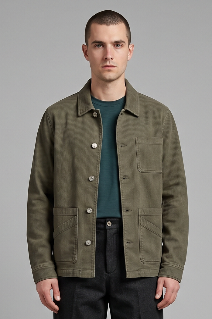 Veste Workwear velours kaki