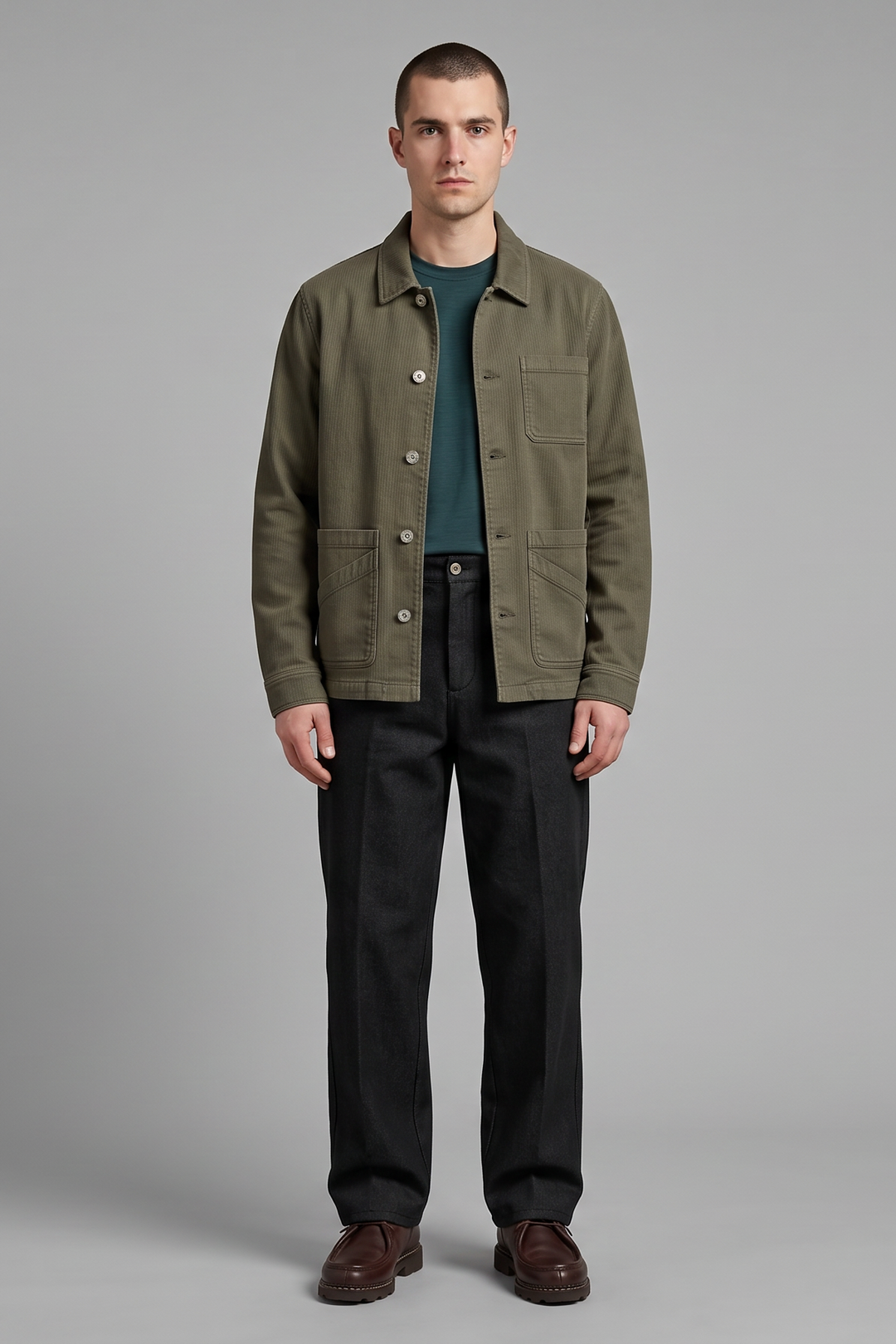Veste Workwear velours kaki