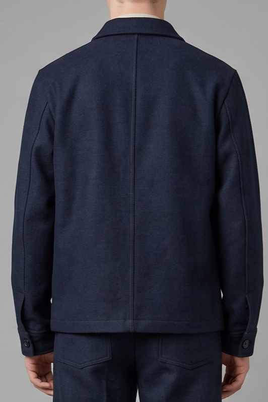 Workwear jacket in blue corduroy