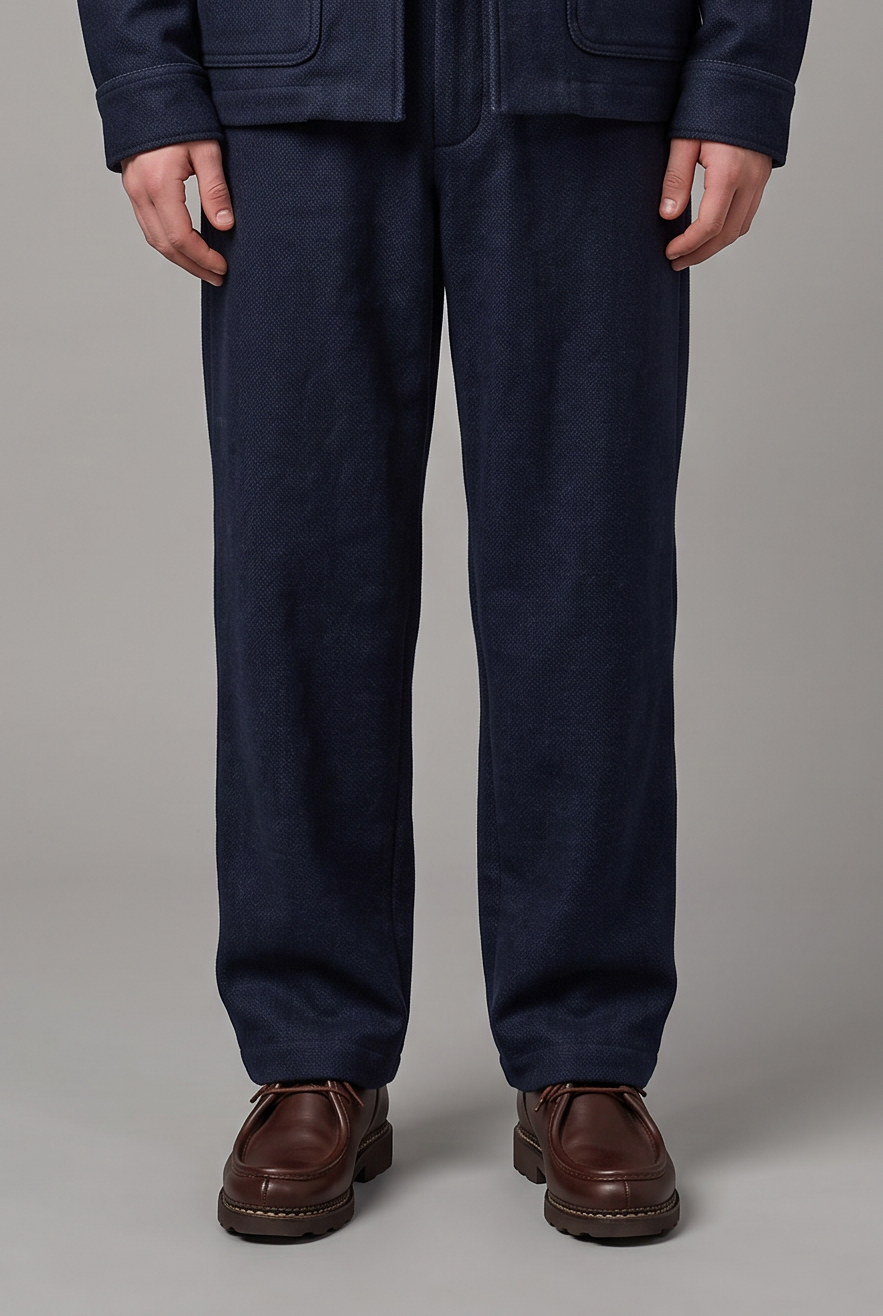 Pantalon Pleats en coton denim bio