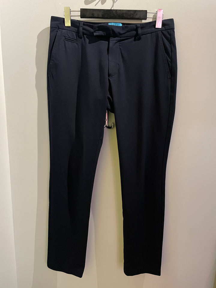 Navy blue organic cotton trousers