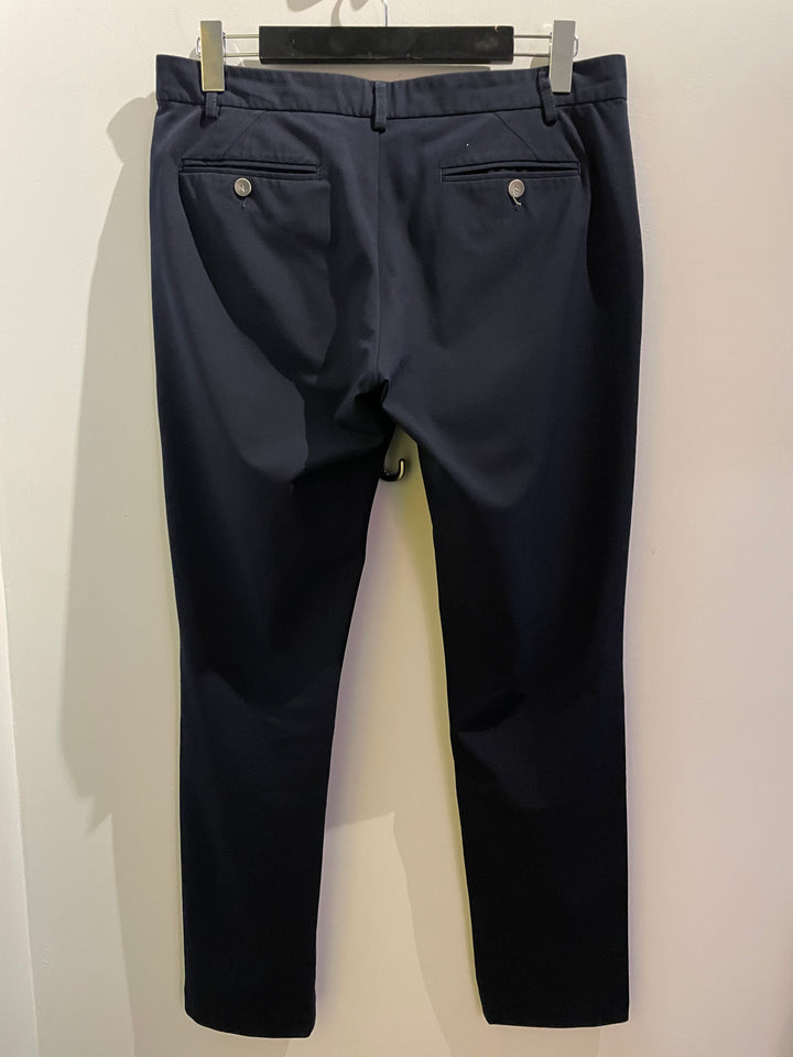 Navy blue organic cotton trousers