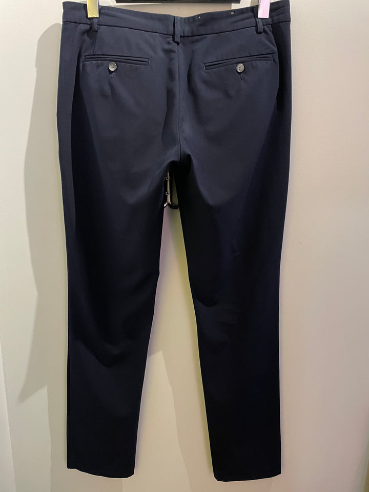 Navy blue organic cotton trousers