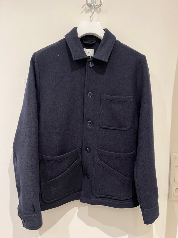 Veste workwear laine marine