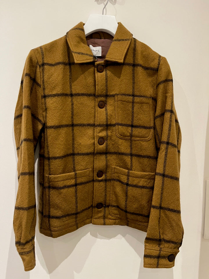 Veste workwear laine carreaux