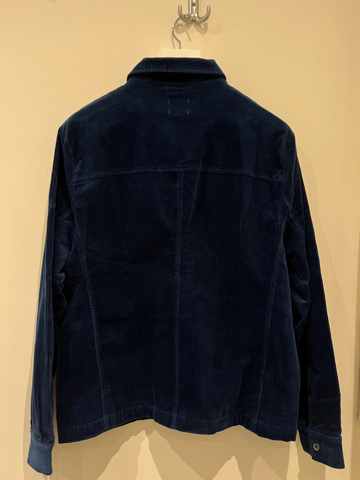 Veste workwear velours bio bleu foncé