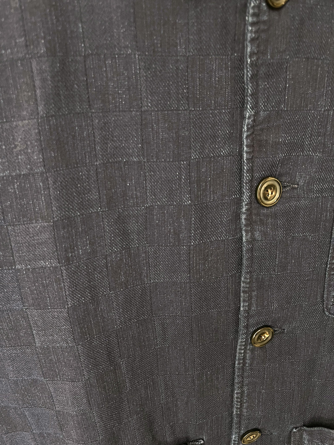 Veste Workwear denim japonais à carreaux
