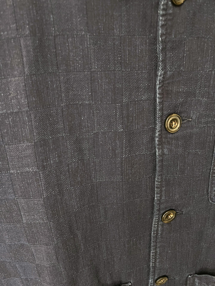 Veste Workwear denim japonais à carreaux