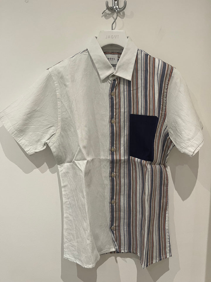 Chemise lin à rayures