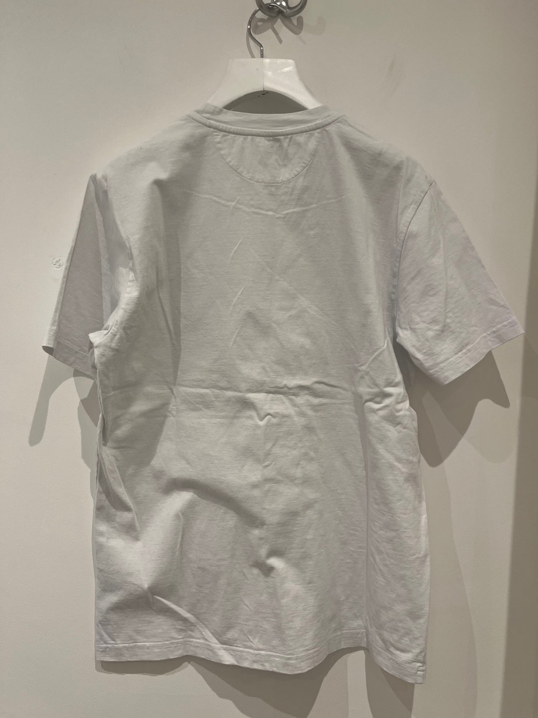 Tee-shirt en coton bio blanc avec broderie Red Earth