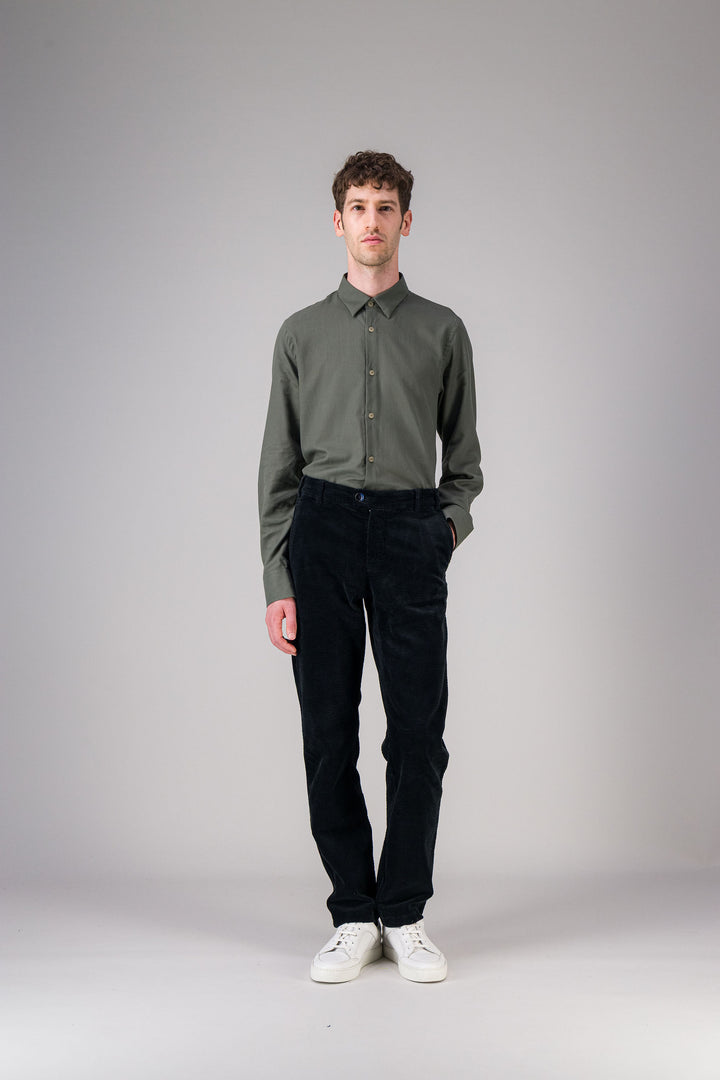 City pant in khaki corduroy