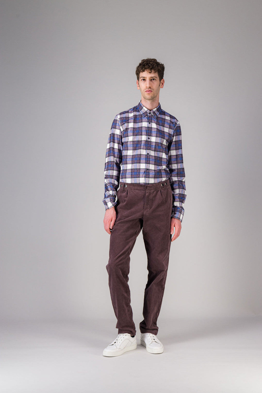 City pant in khaki corduroy
