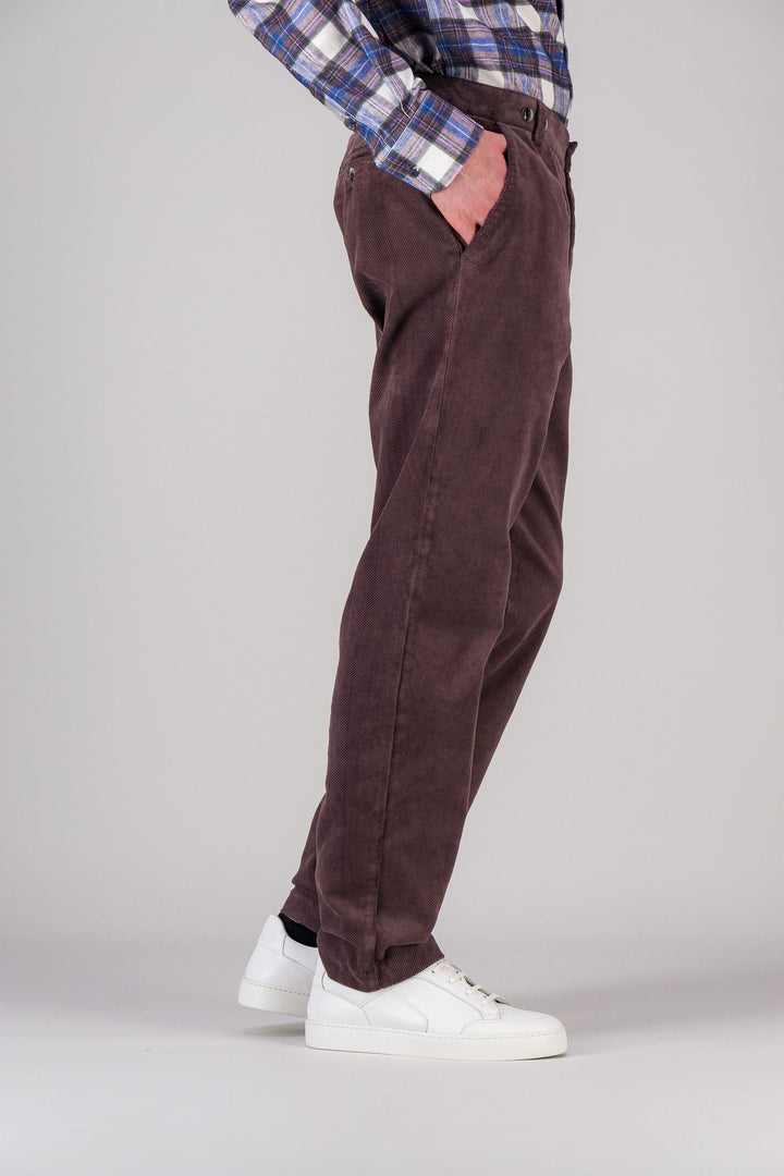 City pant in khaki corduroy