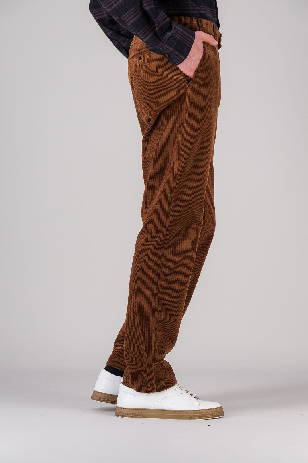 City pant in khaki corduroy