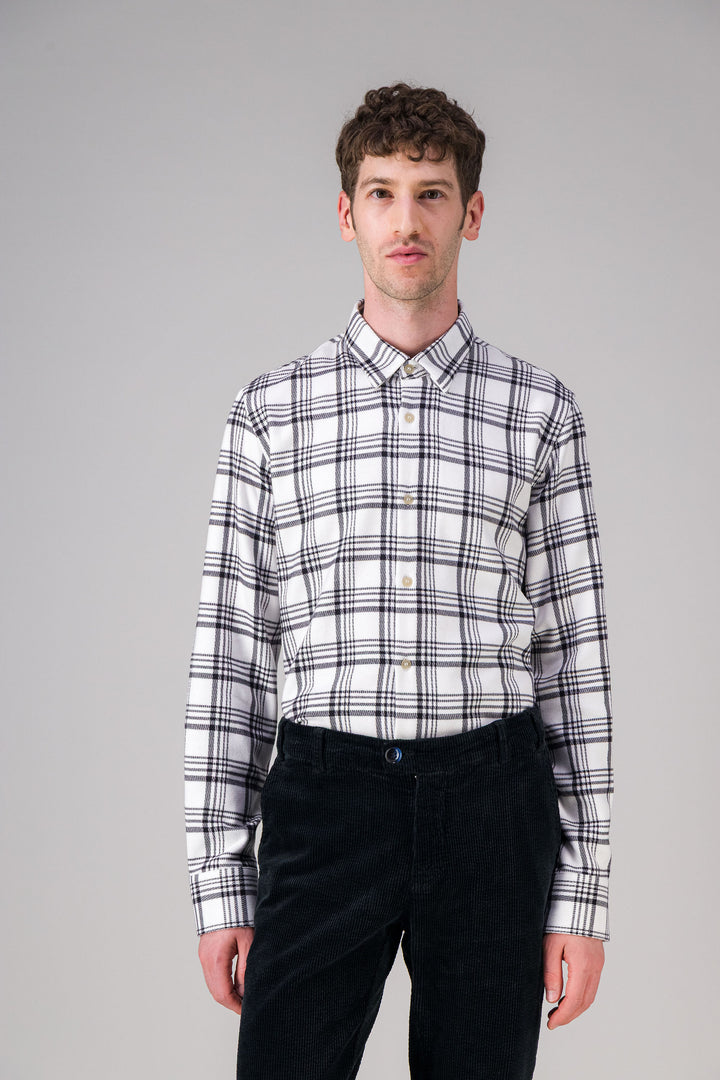 Heather navy light cotton shirt