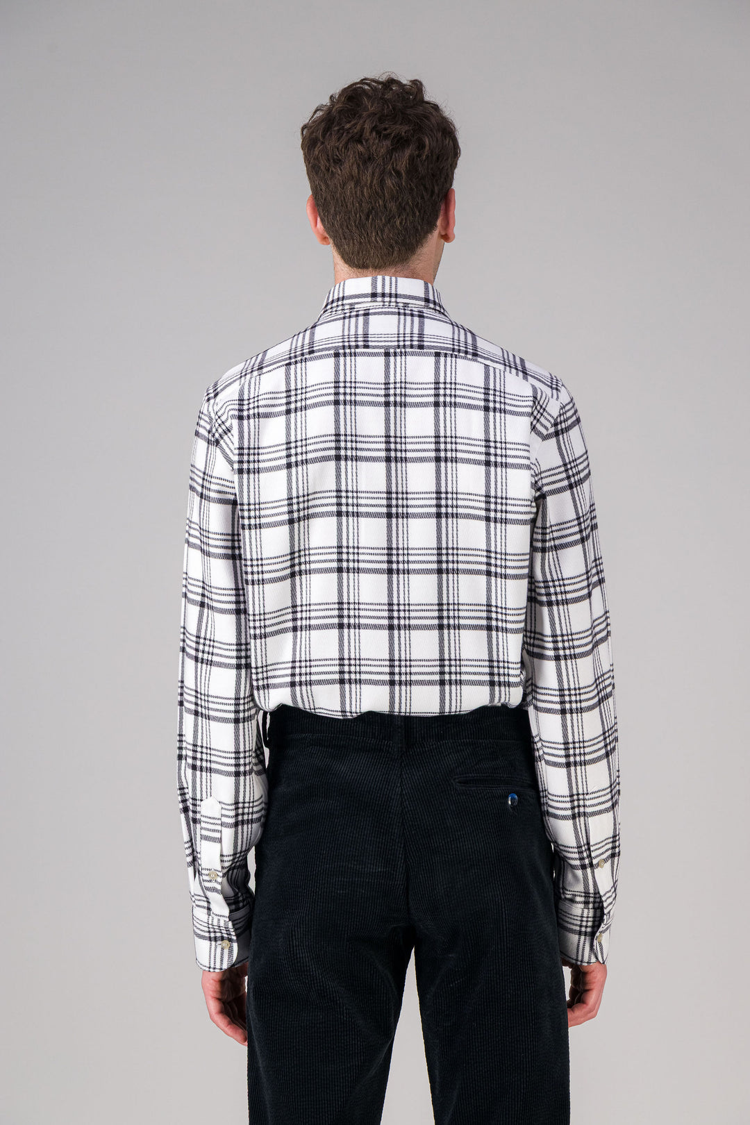 Heather navy light cotton shirt