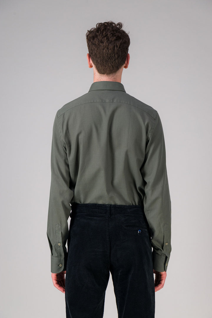 Heather navy light cotton shirt