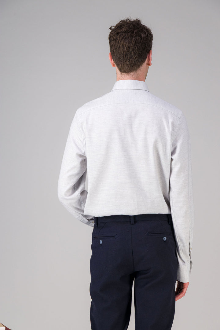 Heather navy light cotton shirt
