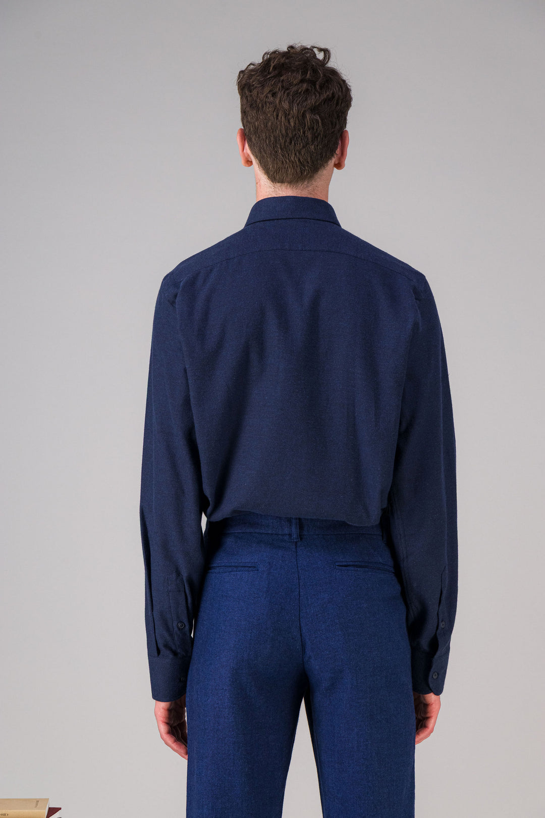 Heather navy light cotton shirt