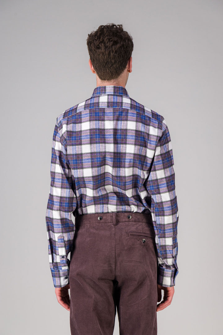 Heather navy light cotton shirt