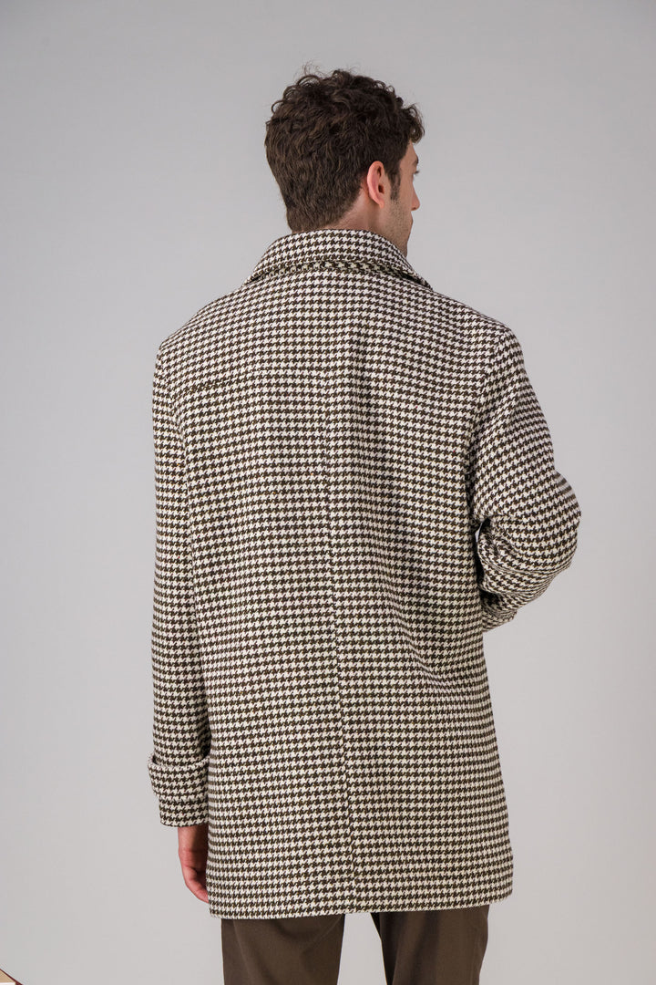 Long Coat in navy wool