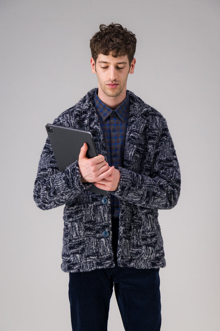 Overshirt in recycled fleece