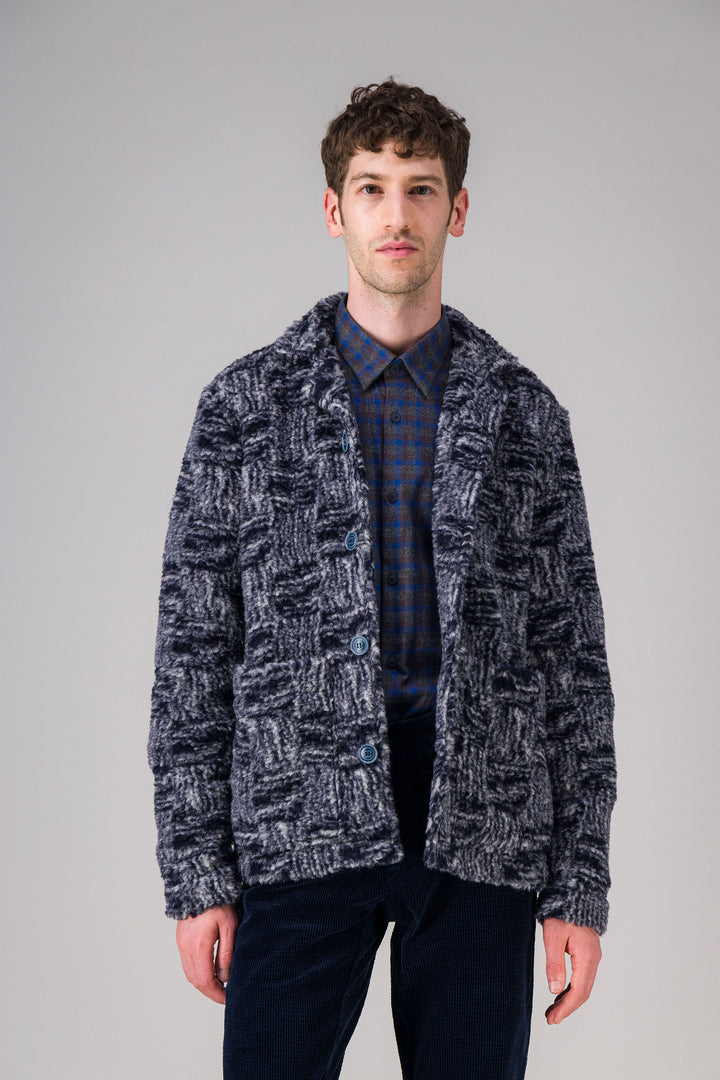 Overshirt in recycled fleece