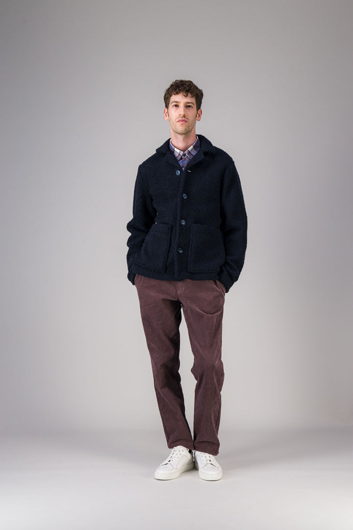 Overshirt in recycled fleece